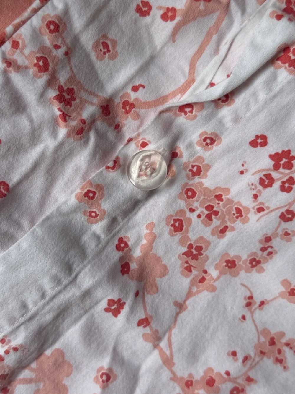 IKEA Coral Peach Floral Duvet Cover